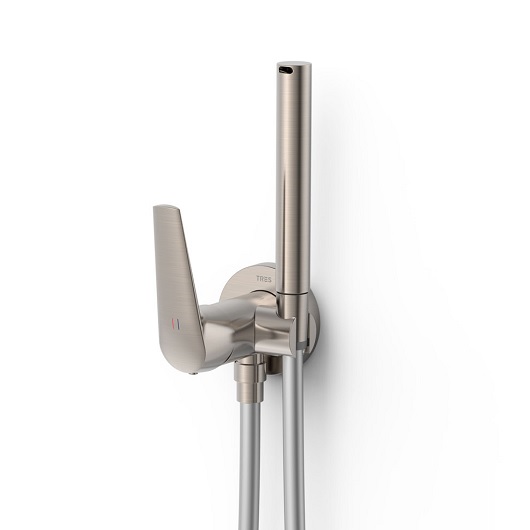 Гигиенический душ со смесителем TRES Fuji 28112301AC (сталь)