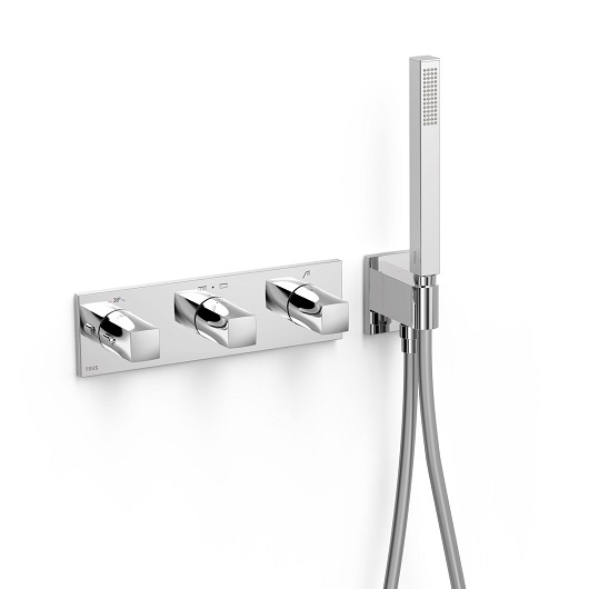 Термостат на 3 выхода TRES B-System 30725301 (хром)