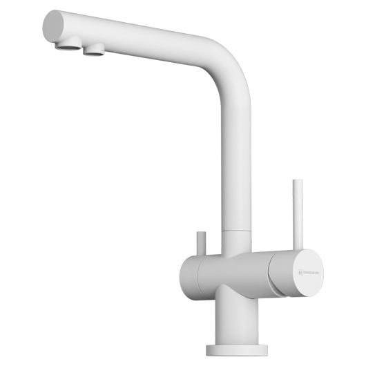Смеситель для кухни Omoikiri Nagano WH-P белый (4974054)