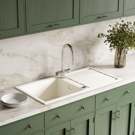 Смеситель для кухни Omoikiri Akita-S BN нержавеющая сталь (4994302)