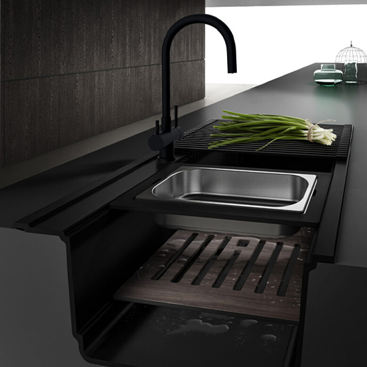 Смеситель для кухни Omoikiri Akita GB графит (4994354)