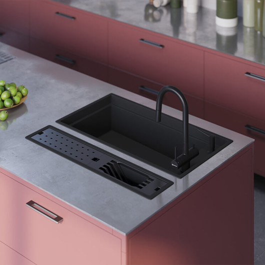 Смеситель для кухни Omoikiri Akita-S GB графит (4994359)