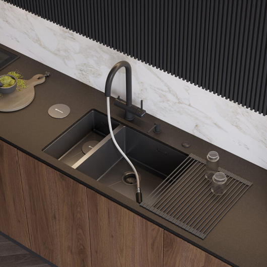 Смеситель для кухни Omoikiri Akita-S GB графит (4994359)