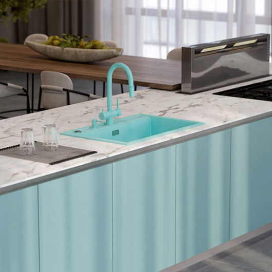 Смеситель для кухни Omoikiri Akita-S AZ azur blue (4994436)