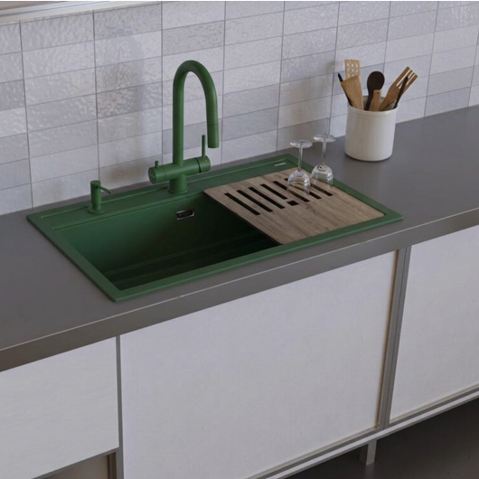 Смеситель для кухни Omoikiri Akita-S RG royal green (4994437)