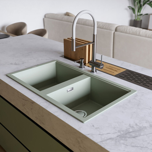 Смеситель для кухни Omoikiri Kanto 2 Plus-SB BN нержавеющая сталь (4994450)