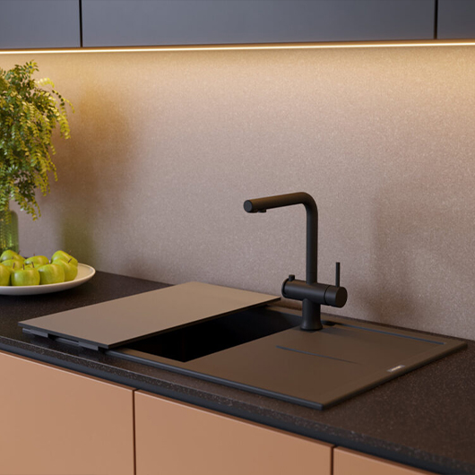 Смеситель для кухни Omoikiri Hotaru GB графит (4994491)