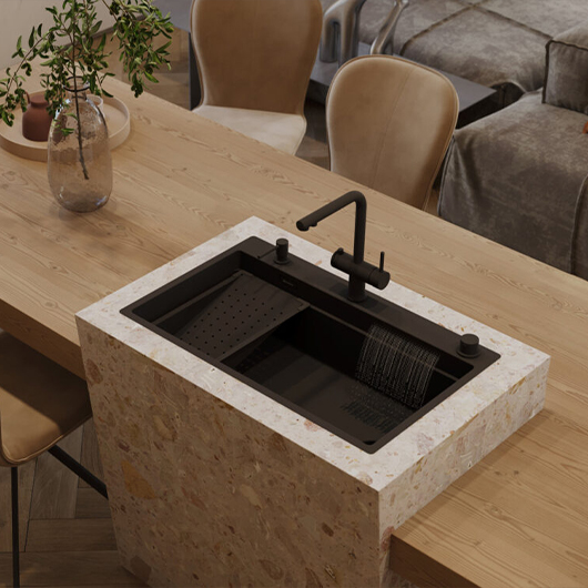 Смеситель для кухни Omoikiri Hotaru GB графит (4994491)