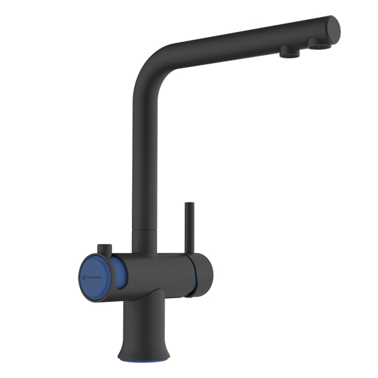 Смеситель для кухни Omoikiri Hotaru GB-IB графит / синий (4994499)