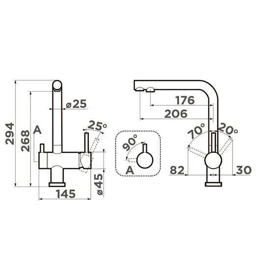 Смеситель для кухни Omoikiri Nagano WH-P белый (4974054)