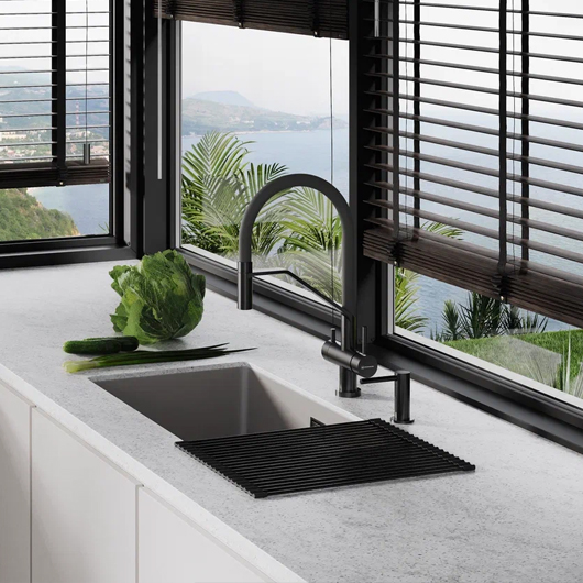 Смеситель для кухни Omoikiri Akeno GM вороненая сталь (4994545)