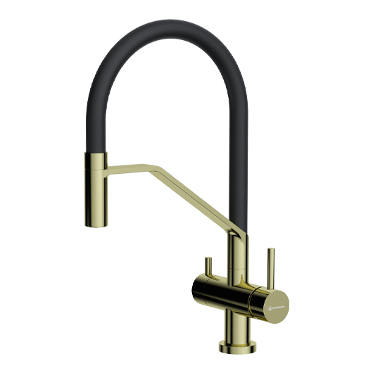 Смеситель для кухни Omoikiri Akeno LG светлое золото (4994546)