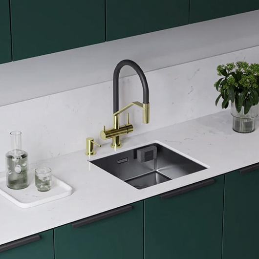 Смеситель для кухни Omoikiri Akeno LG светлое золото (4994546)