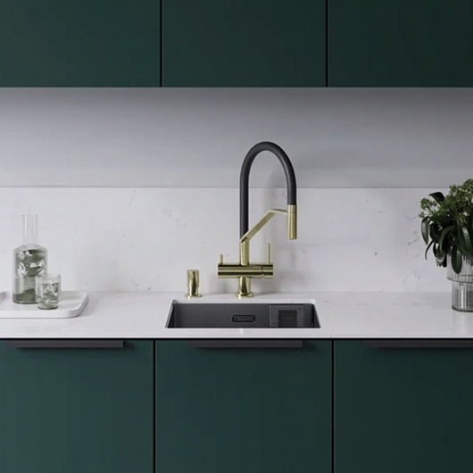 Смеситель для кухни Omoikiri Akeno LG светлое золото (4994546)