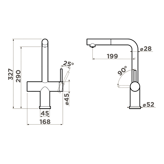 Смеситель для кухни Omoikiri Karatsu-S LG светлое золото (4994612)