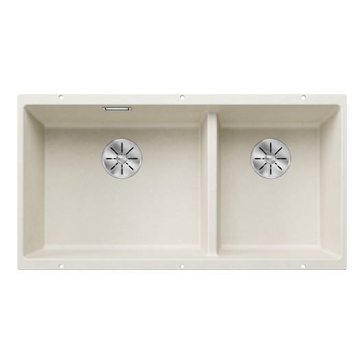 Мойка кухонная Blanco Subline 480/320-U 527168 (мягкий белый, 855х460 мм)