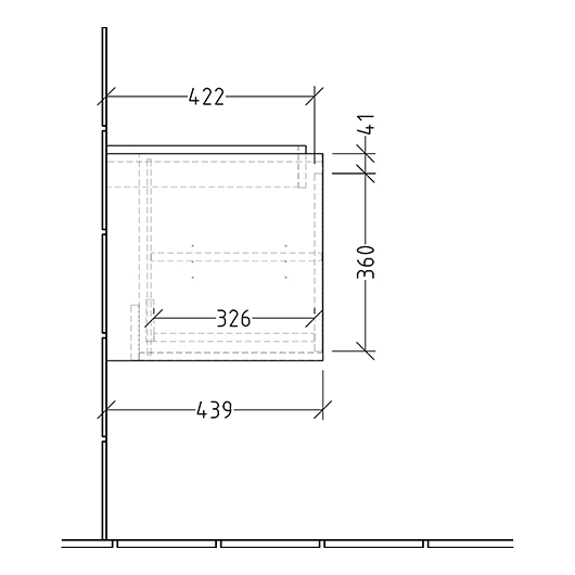 Тумба под раковину Villeroy & Boch Skyla C78800VE Brilliant White (772х439 мм)