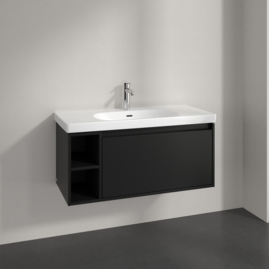 Тумба под раковину Villeroy & Boch Skyla C79000VL Volcano Black (972х439 мм)