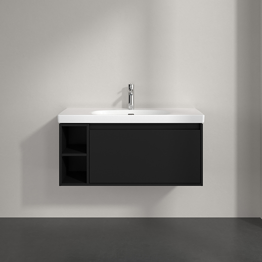 Тумба под раковину Villeroy & Boch Skyla C79000VL Volcano Black (972х439 мм)