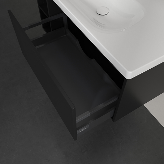 Тумба под раковину Villeroy & Boch Skyla C79000VL Volcano Black (972х439 мм)