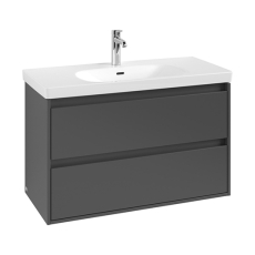 Тумба под раковину Villeroy & Boch Skyla C79900VR Graphite (972х439 мм)