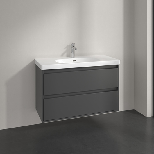 Тумба под раковину Villeroy & Boch Skyla C79900VR Graphite (972х439 мм)