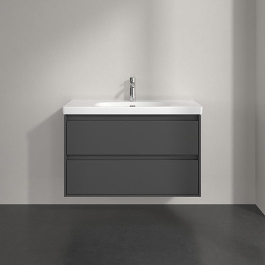 Тумба под раковину Villeroy & Boch Skyla C79900VR Graphite (972х439 мм)