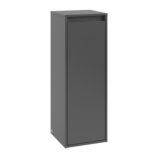 Шкаф боковой Villeroy&Boch Skyla C80200VR Graphite (350х1000 мм, петли слева)
