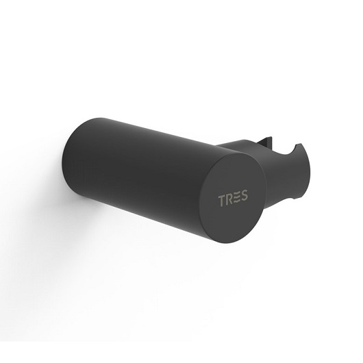 Держатель ручного душа TRES Showers 06183901NM (черный матовый)