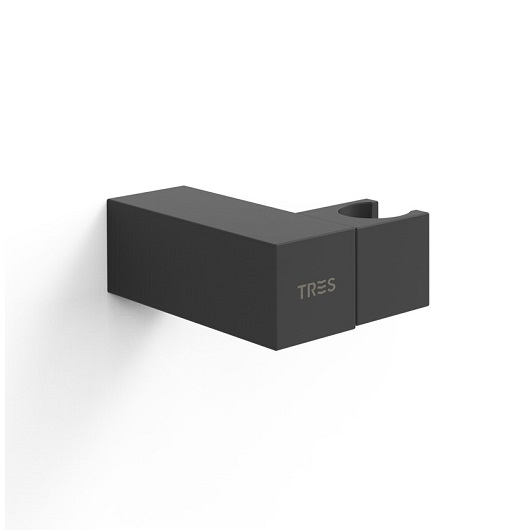 Держатель ручного душа TRES Showers 107839NM (черный матовый)