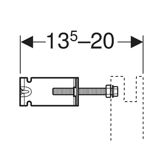Комплект крепления к стене Geberit Duofix 111.839.00.2