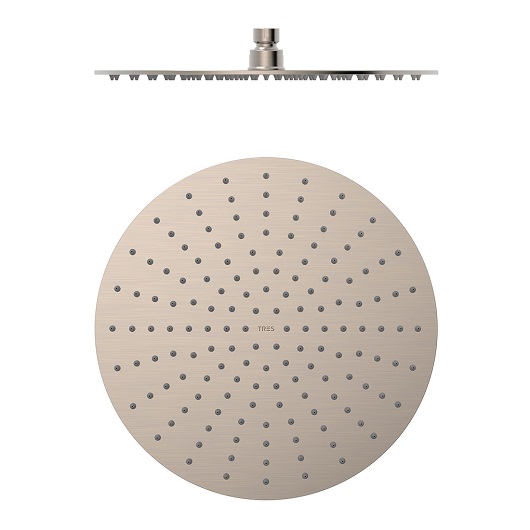 Верхний душ TRES Showers 134315010AC (Ø 300 мм, сталь)