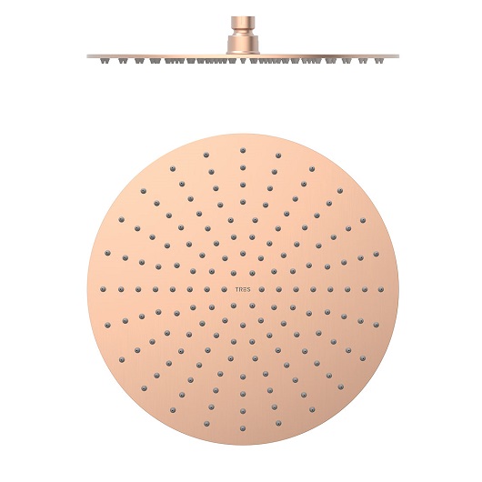 Верхний душ TRES Showers 134315010OPM (Ø 300 мм, розовое золото матовое)