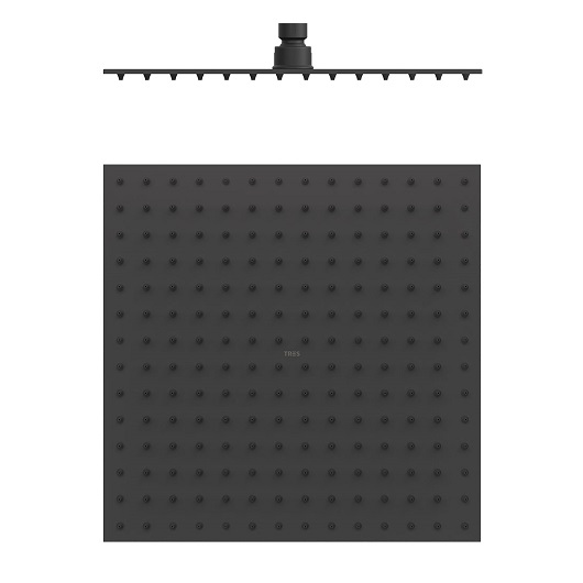 Верхний душ TRES Showers 134315012NM (300х300 мм, черный матовый)