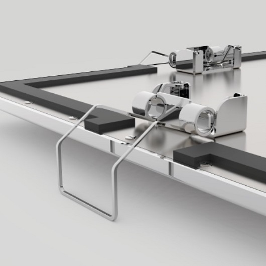 Верхний душ TRES Showers 13495101 потолочный (405х405 мм, хром)