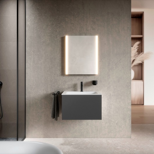 Зеркальный шкаф Keuco Somaris 14501001100 (правый, 600х710мм, 14501 001100)