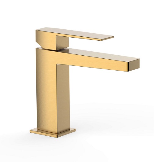 Смеситель для раковины TRES Slim Exclusive Colors 20210301OM (золото матовое) без донного клапана