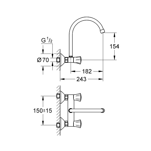 Смеситель для мойки Grohe Costa L 31191001
