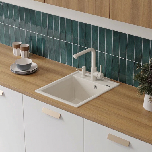 Смеситель для кухни Omoikiri Nakagawa PA-P пастила (4974317)