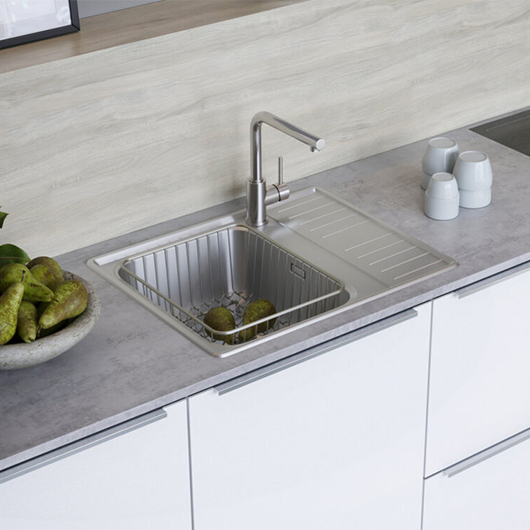 Смеситель для кухни Omoikiri Nakagawa BN нержавеющая сталь (4994319)