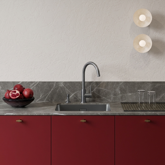 Смеситель для кухни Omoikiri Shinagawa Slim BN нержавеющая сталь (4994516)