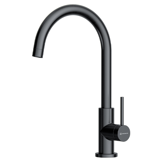 Смеситель для кухни Omoikiri Shinagawa Slim GM вороненая сталь (4994517)