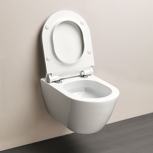 Чаша подвесного унитаза GSI Pura Rimless 8815FR511 безободковая, Swirflush 2.0, белая