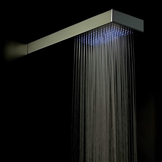 Верхний душ TRES Showers Cromotherapy 134901 (170х550 мм) хром