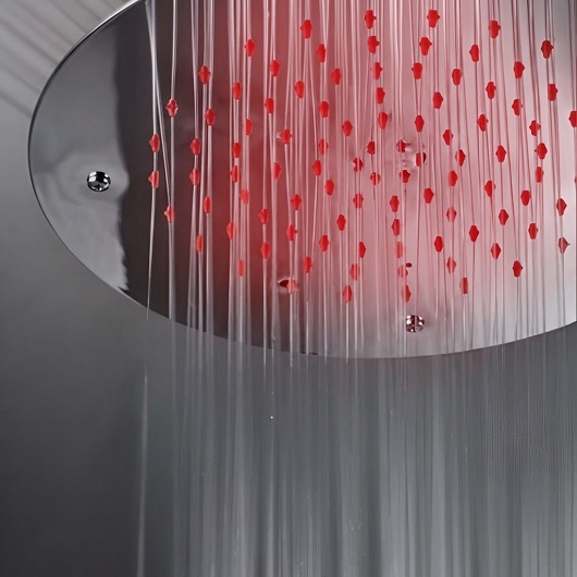 Верхний душ TRES Showers Cromotherapy 134960 потолочный (Ø 380 мм, хром)