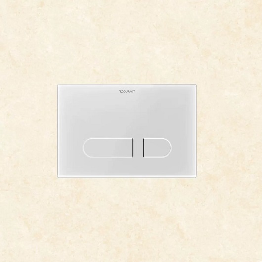 Клавиша смыва с подсветкой Duravit DuraSystem A1 Plus WD5013012060 (белое стекло)