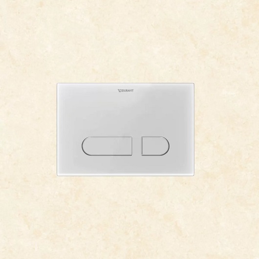 Клавиша смыва с подсветкой Duravit DuraSystem A1 Plus WD5013012060 (белое стекло)
