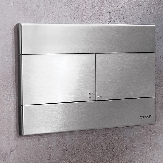Клавиша смыва Duravit DuraSystem Beta 140 WD5140070000/WF5140043010 (нержавеющая сталь)