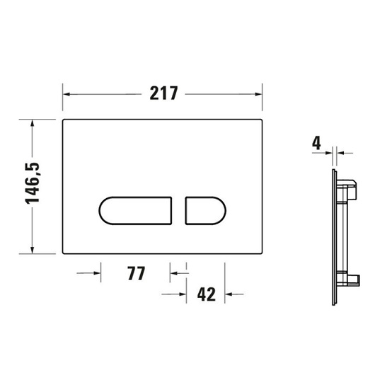 Клавиша смыва Duravit DuraSystem A1 WD5012044060 (бронза)