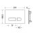 Клавиша смыва с подсветкой Duravit DuraSystem A1 Plus WD5013012060 (белое стекло)